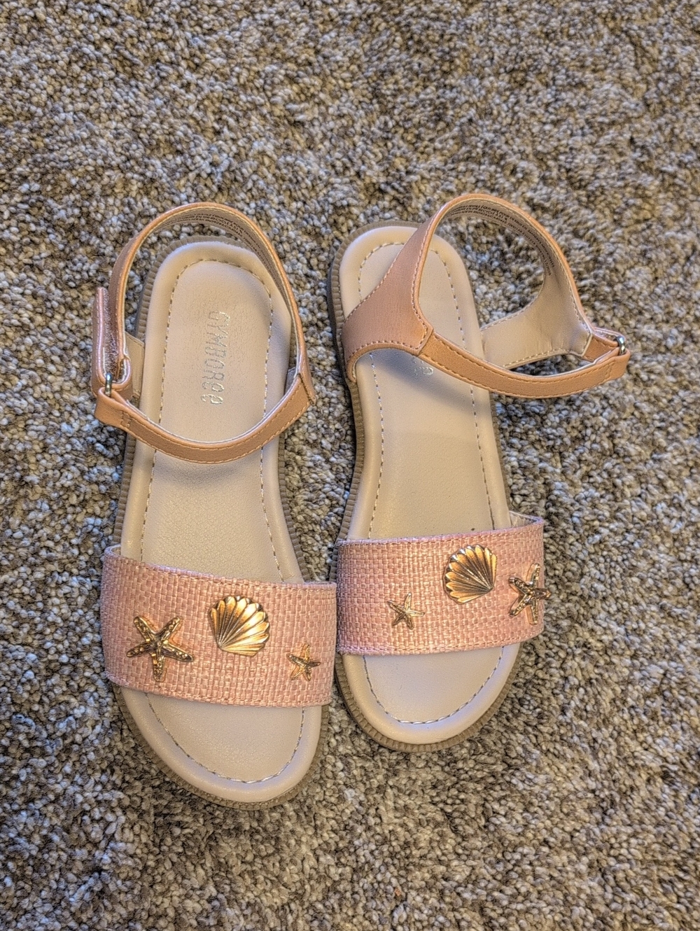 Gymboree Rose Gold Shell & Starfish Sandals 13